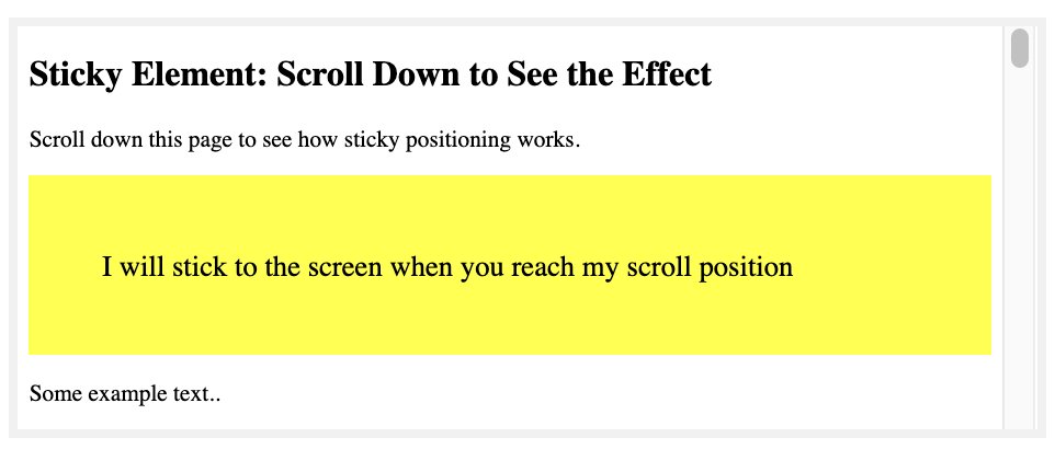 how-do-i-create-a-sticky-element-w3schools