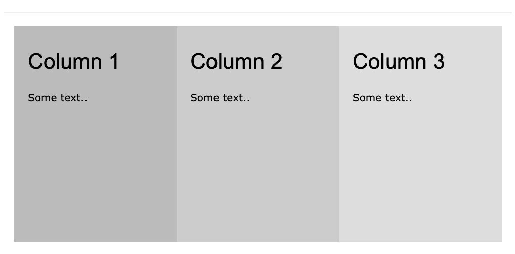 How To Create A Three Column Layout W3Schools