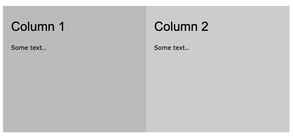 How Do I Create A Two Column Layout W3Schools