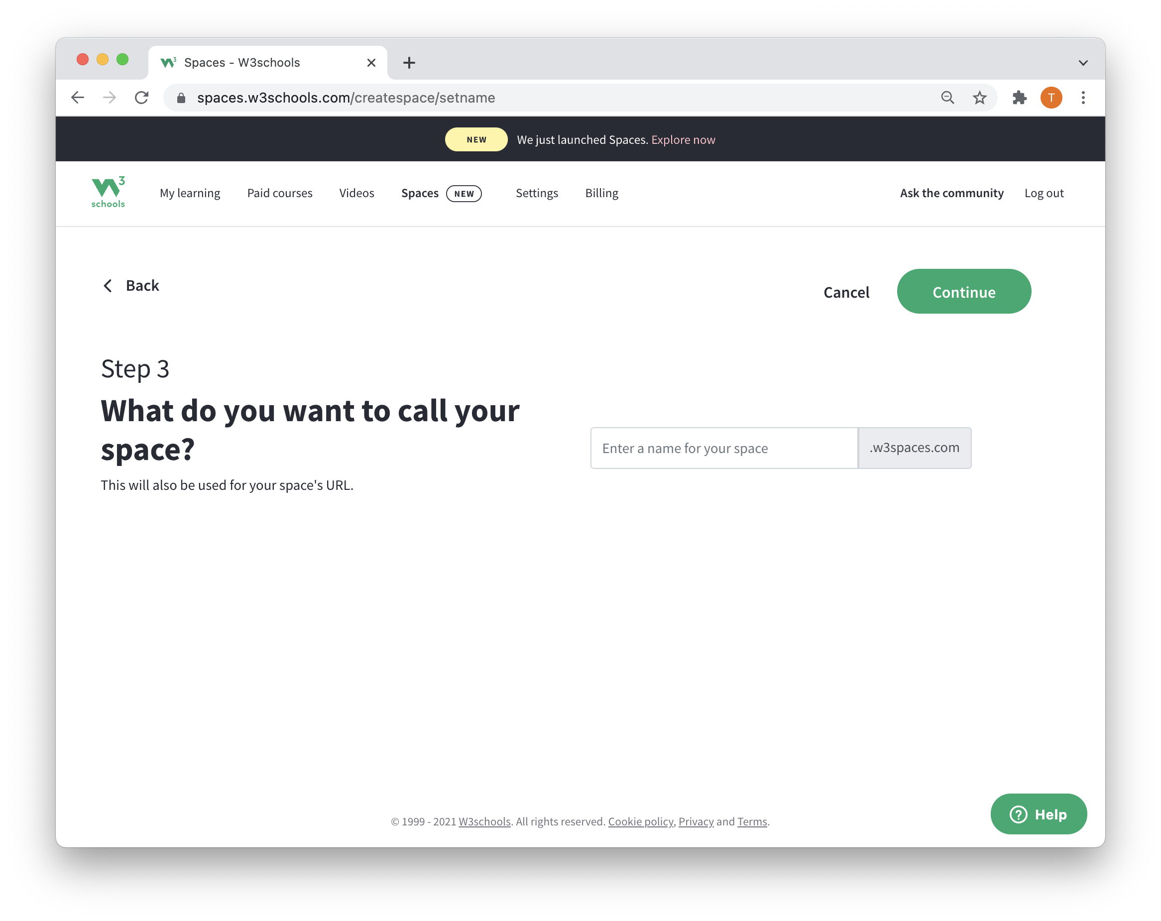 how-do-i-name-my-space-w3schools